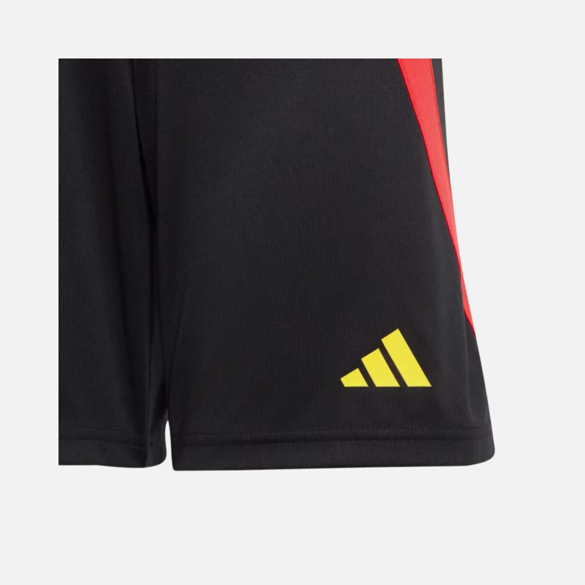 Adidas Fortore 23 Kids Unisex Shorts (5-16 Years) -Black/Team Collegiate Red/Team Yellow/Team Green