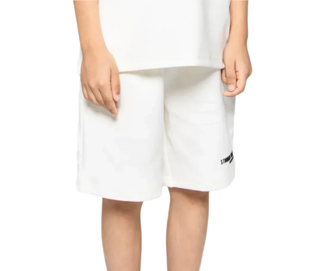 Batta Kids Oversized Soft Shorts White