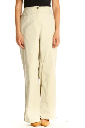 Beige Classic Trousers