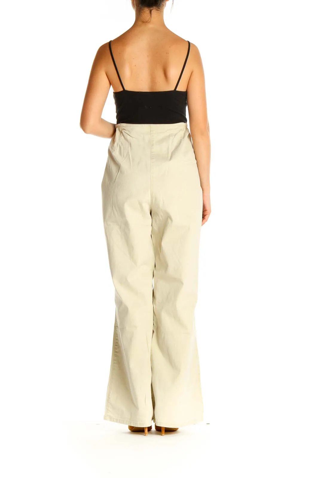 Beige Classic Trousers