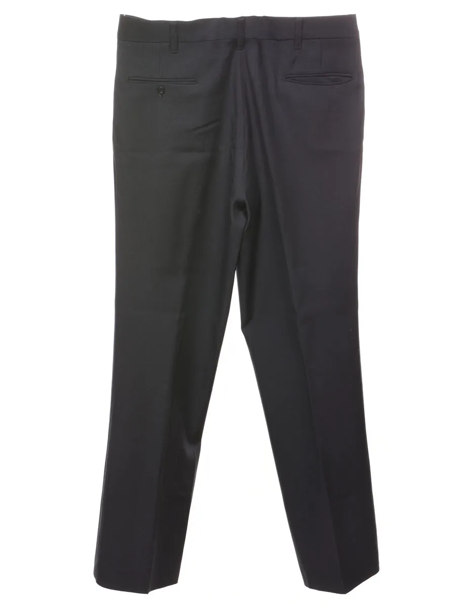 Black Suit Trousers - W36 L31