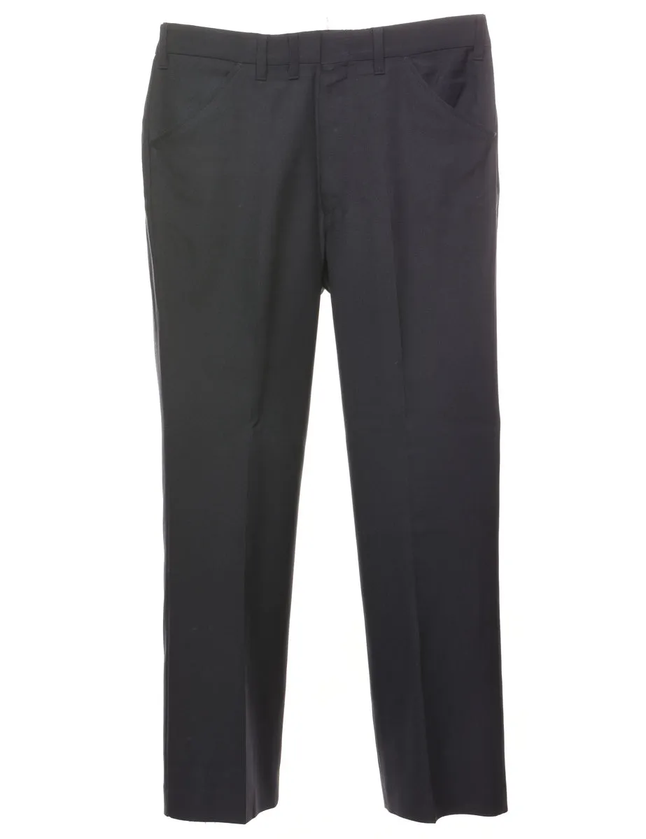 Black Suit Trousers - W36 L31