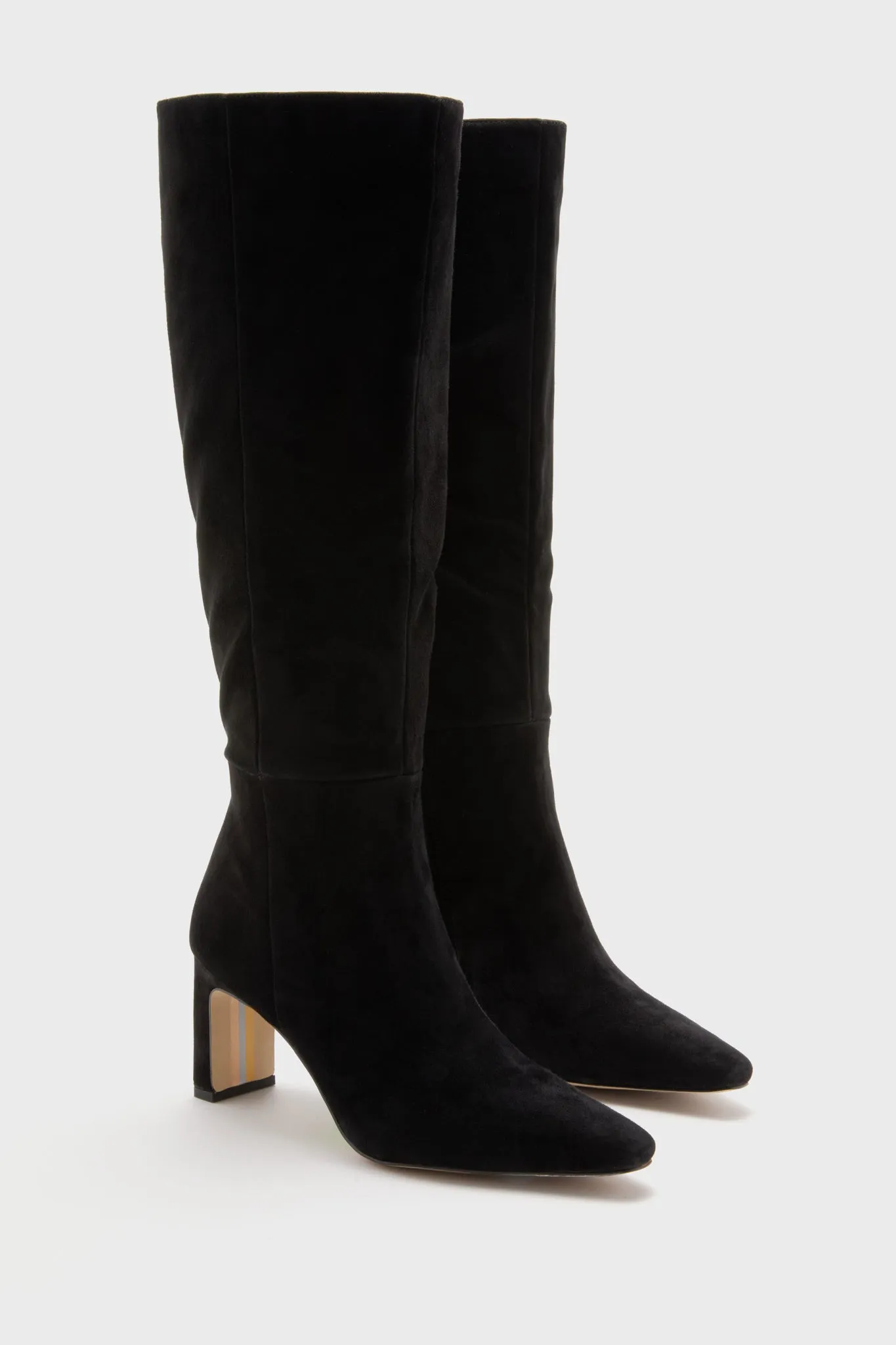 Black Sylvia Extended Calf Boots