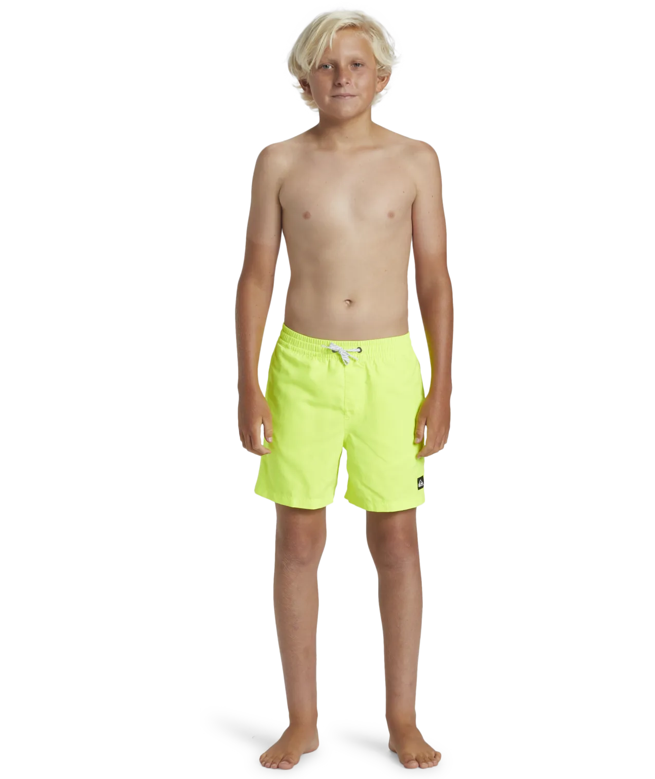 Boys Everyday Solid Volley Shorts in Safety Yellow