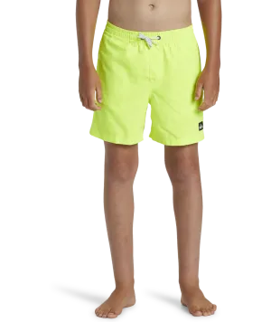 Boys Everyday Solid Volley Shorts in Safety Yellow