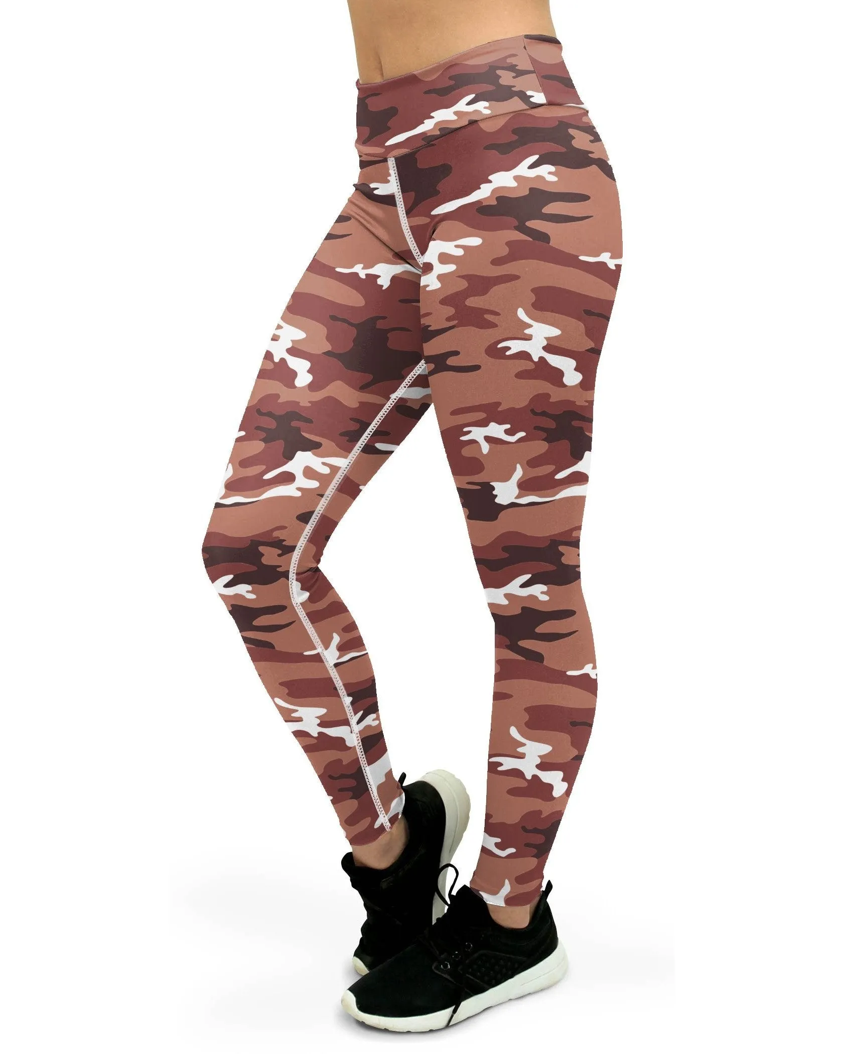 Brown Camo Yoga Pants