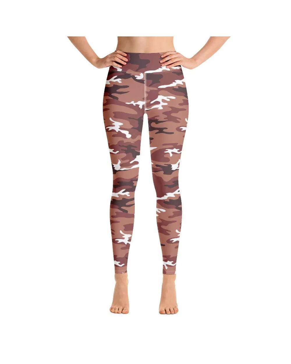 Brown Camo Yoga Pants