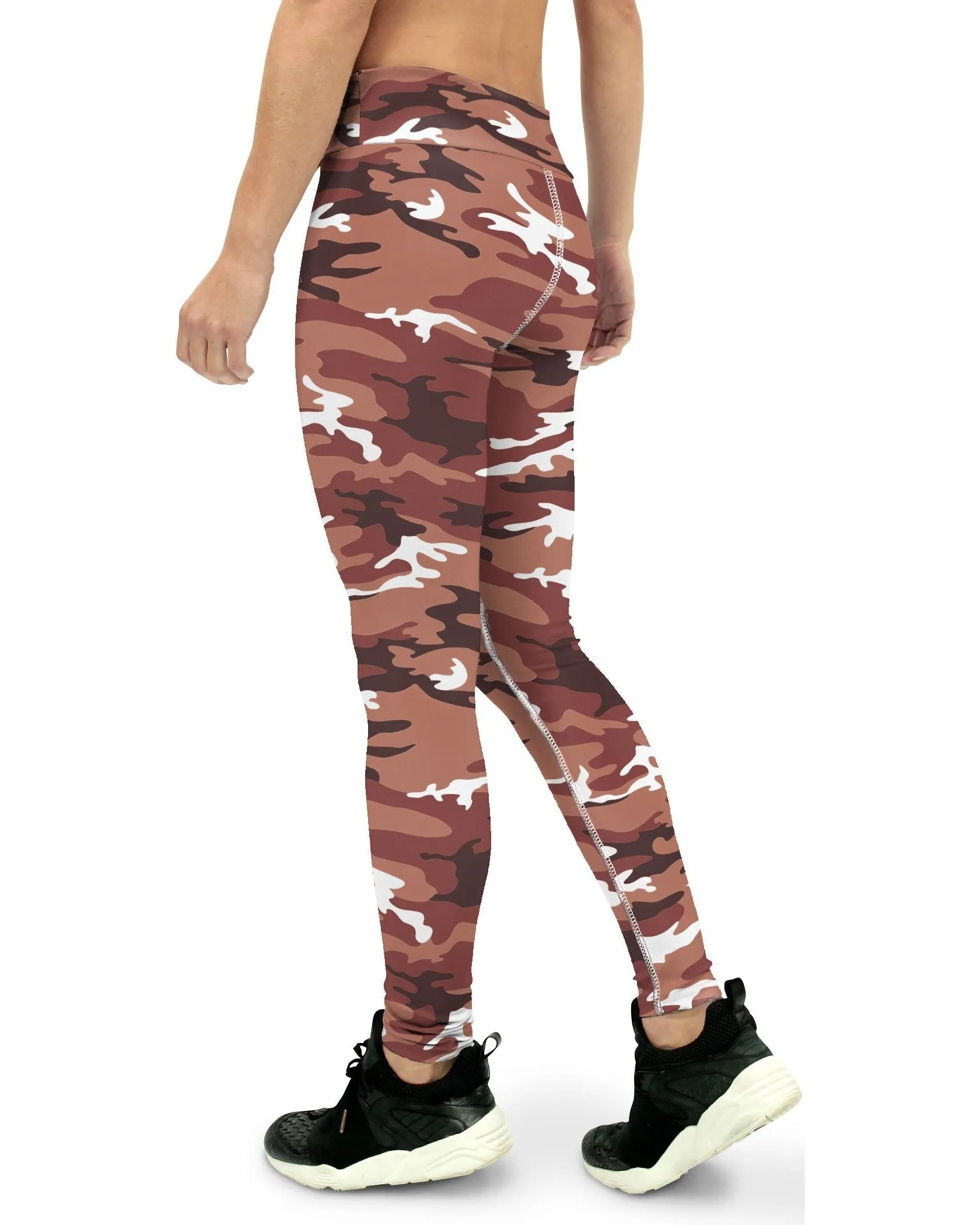 Brown Camo Yoga Pants