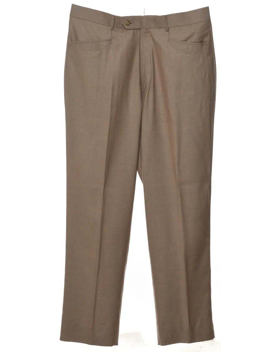 Classic Light Brown Trousers - W36 L32