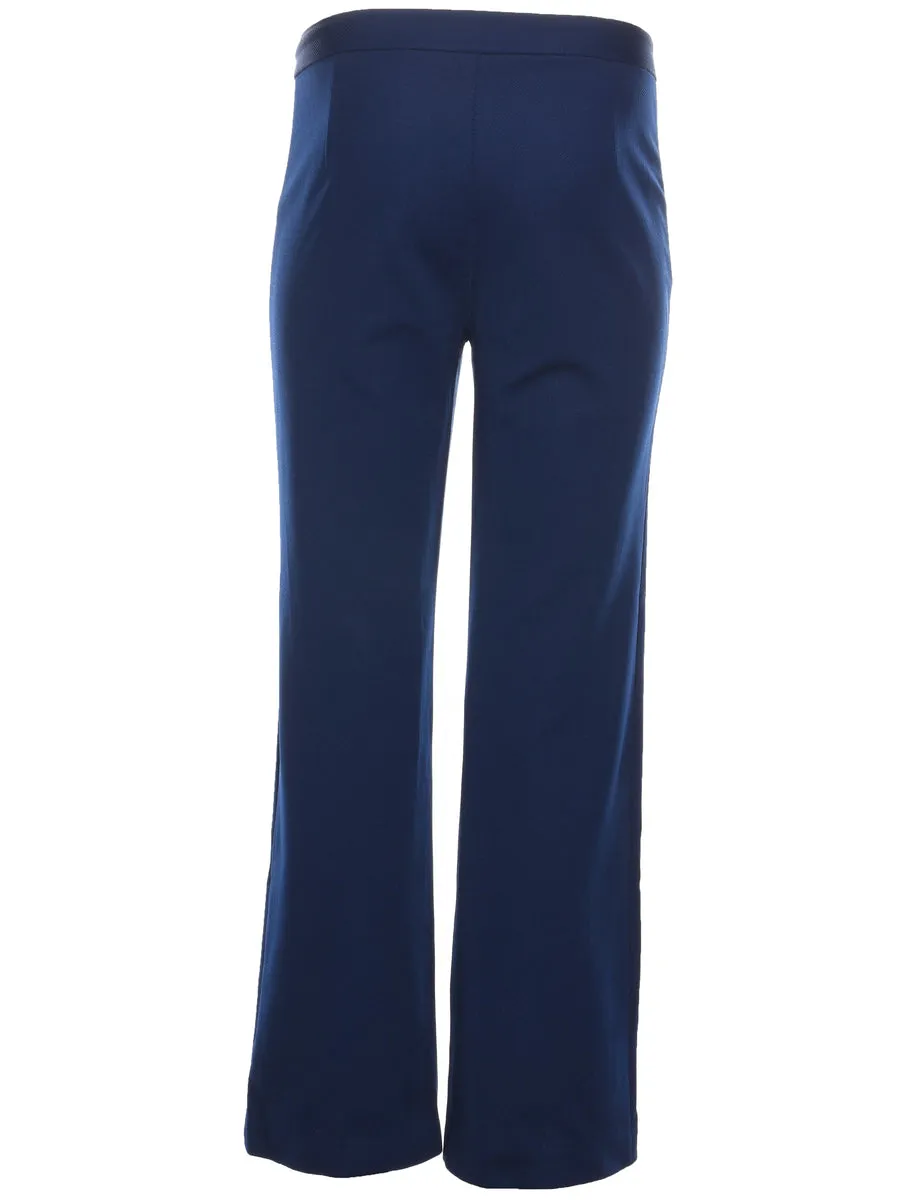 Classic Navy Flared Trousers - W31 L30