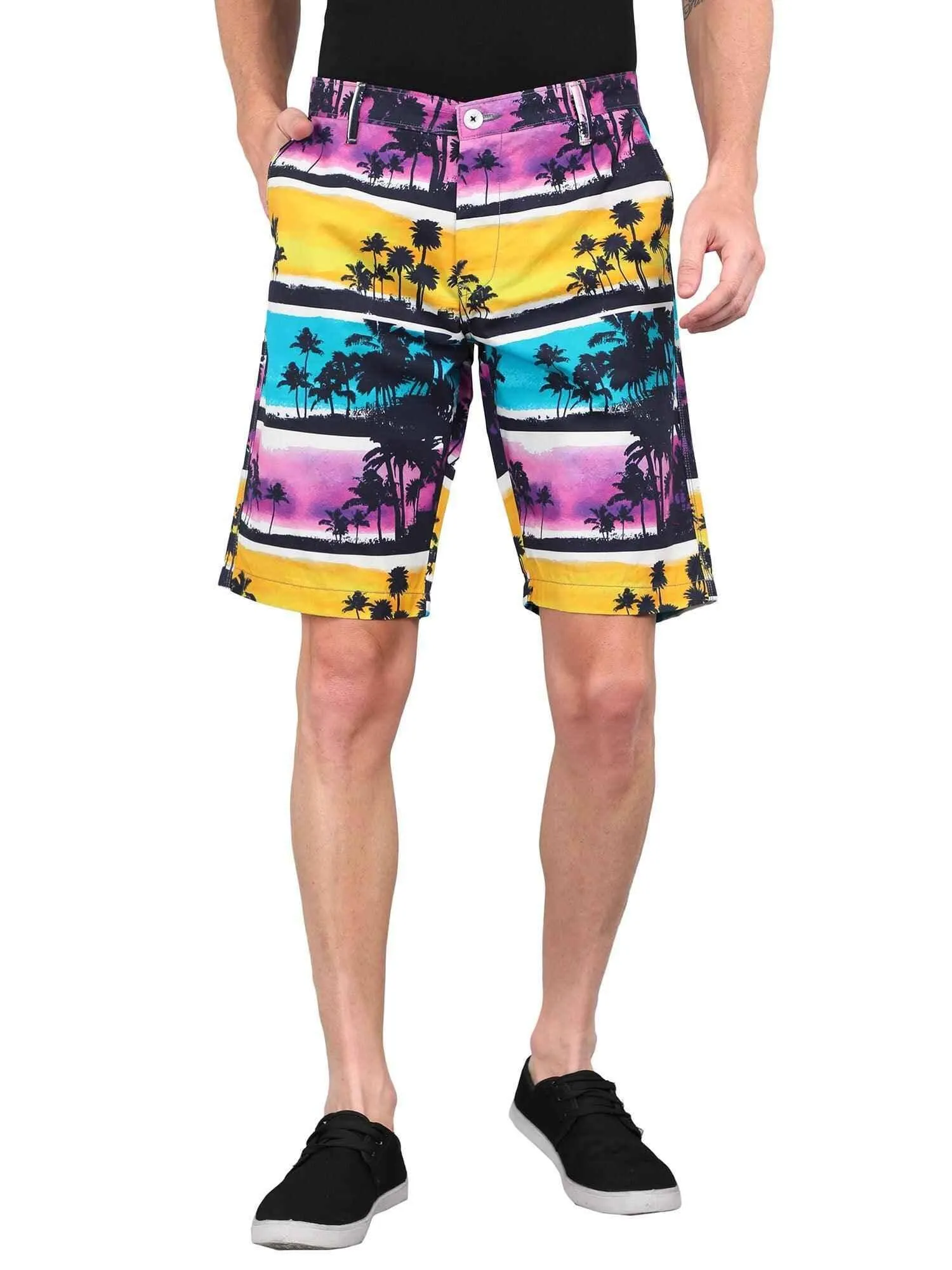 Coco Beach Digital Printed Giza Cotton Men's Shorts