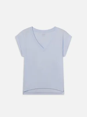 Easy V-Neck Tee -- Light Chambray