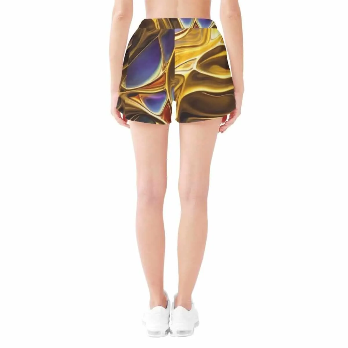 Flowy Elements Print Shorts