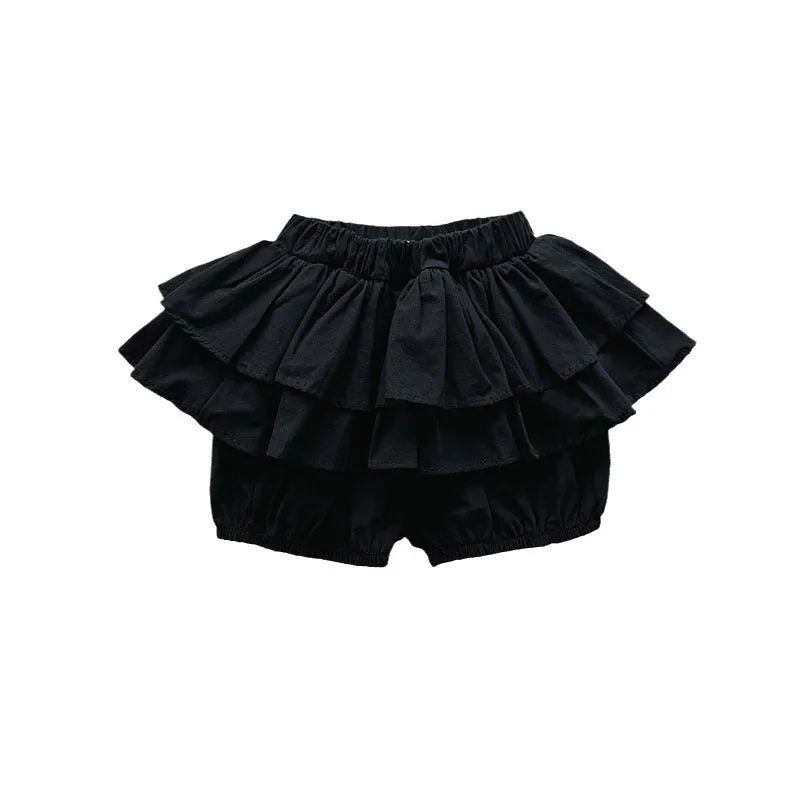 Girls' Ruffled Cotton Short