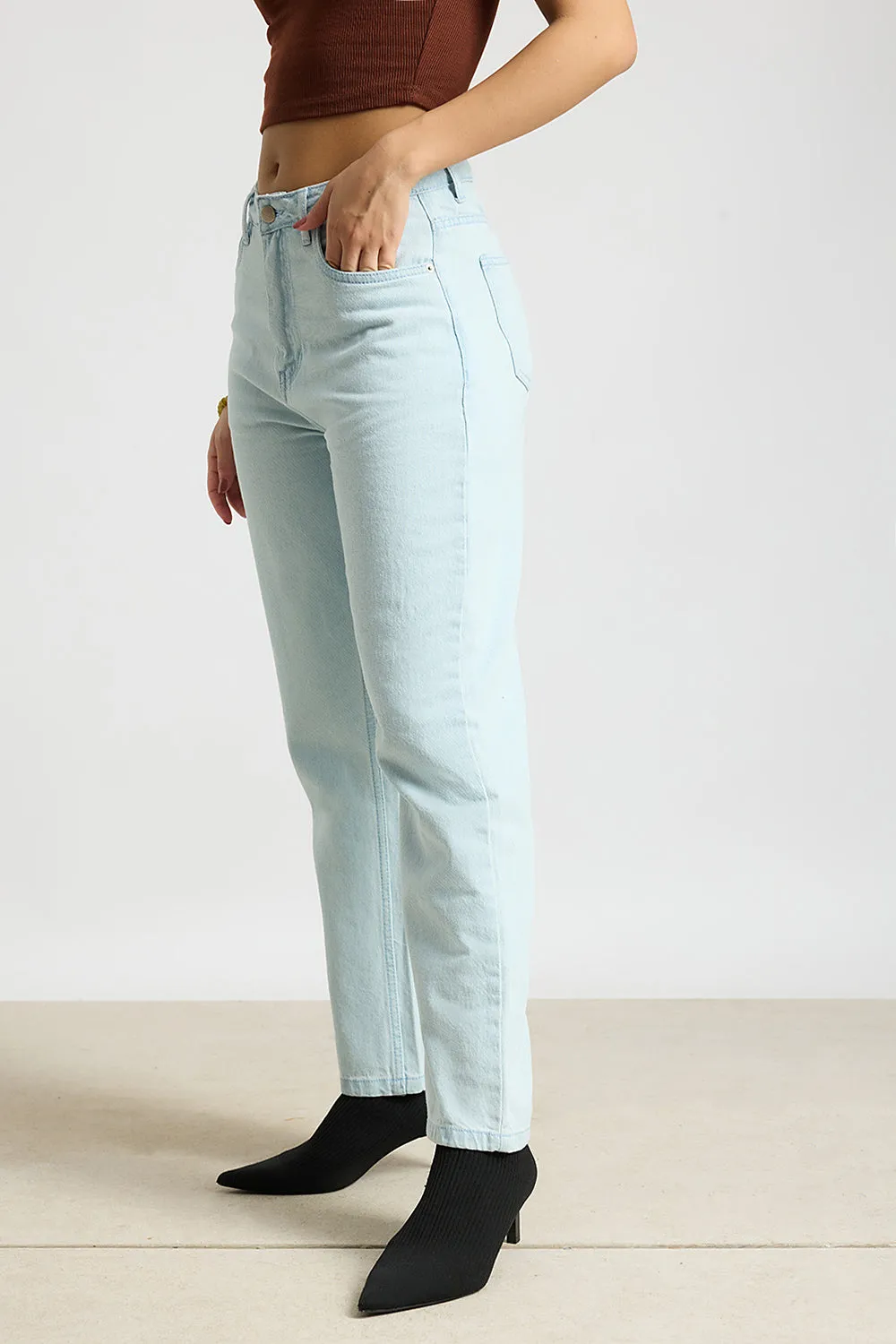 Heavenly High Waist Mom Fit Jeans