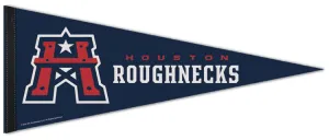 Houston Roughnecks Official UFL Football Premium Felt Collector's Pennant - Wincraft 2024