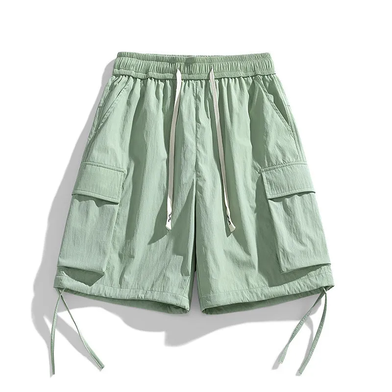 ICE SILK QUICK DRYINGT RIBBON WORKWEAR CARGO SHORT