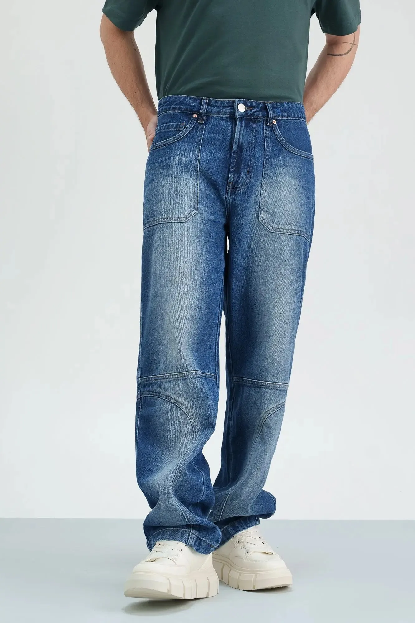 Indigo Drift Men's Straight Leg Jeans