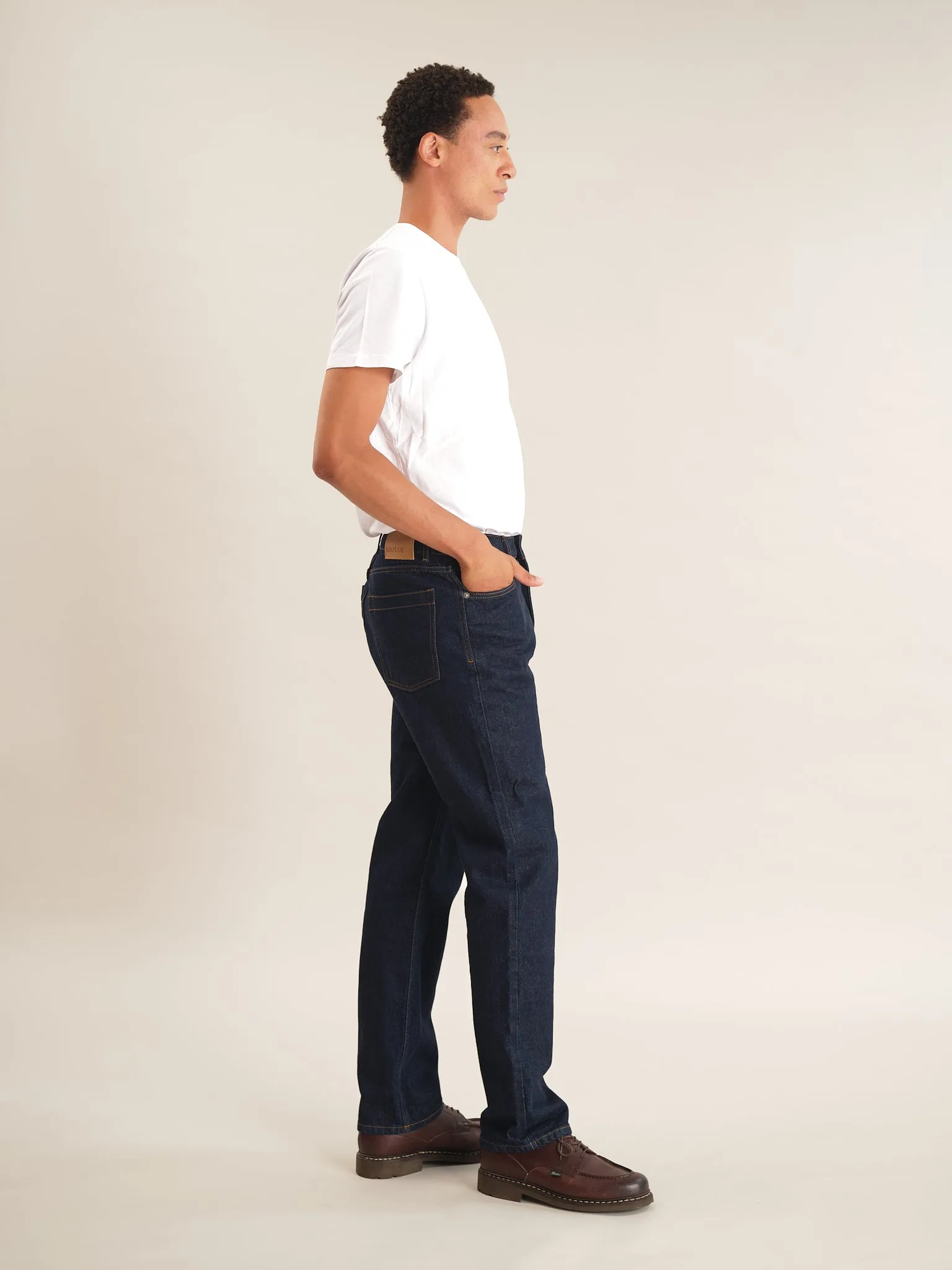 Indigo Straight Leg Jeans