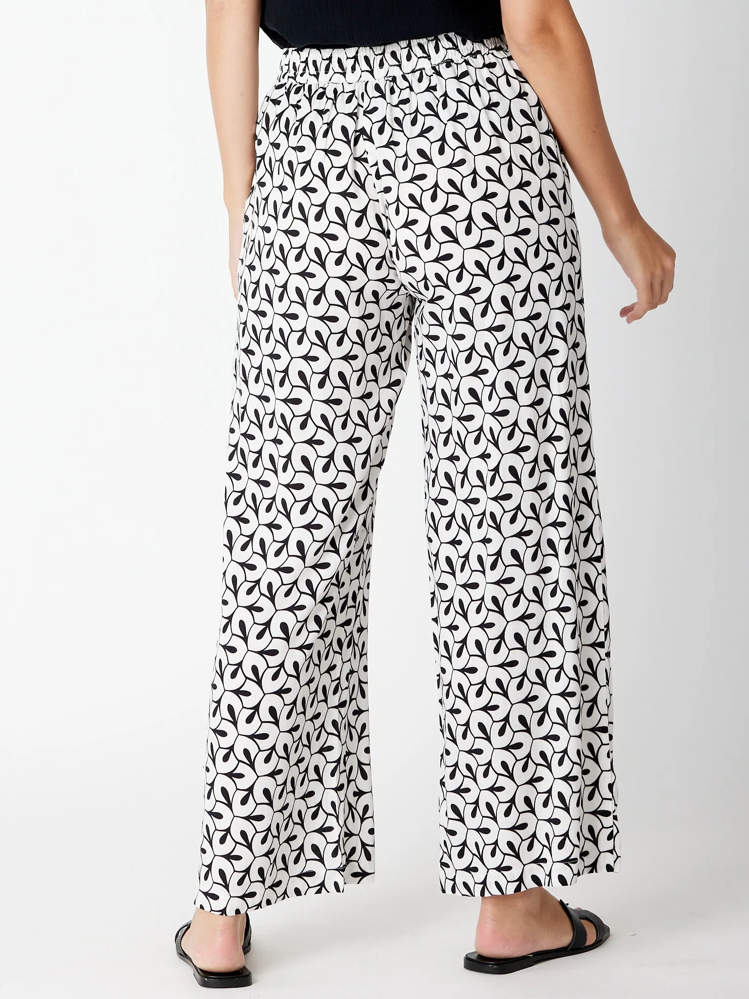 Leaf Loose Fit Pant - 30251 White/Black