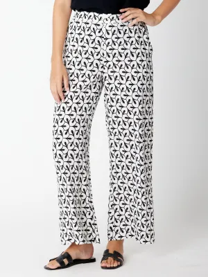 Leaf Loose Fit Pant - 30251 White/Black