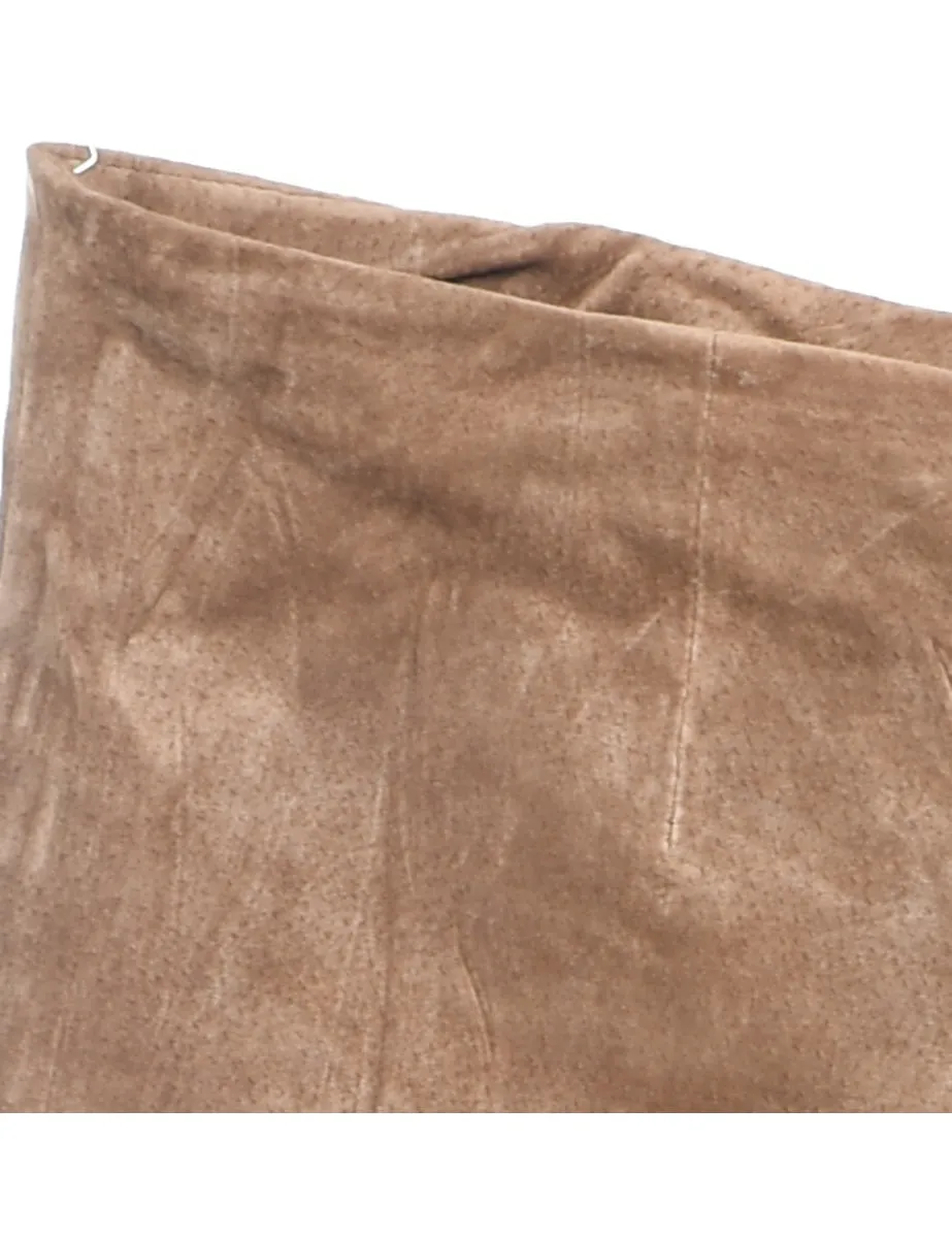 Light Brown Classic Suede Trousers - W32 L32