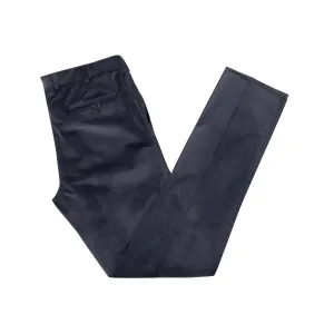 Light Navy Loro Piana Stretch Cotton & Wool Corduroy Trousers