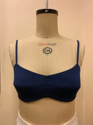 Lyne Deep Blue Bralette Fit Sample