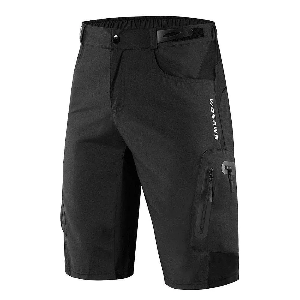 Men Loose Fit Cycling Shorts Breathable Quick Dry MTB Bike Shorts Outdoor Sports Running Biking Riding Fitness Casual Summer Shorts with 7 Pockets