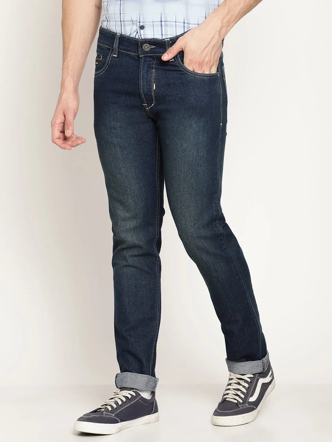 Men's Ultra Narrow fit Light Fade Dirty Blue  Jeans