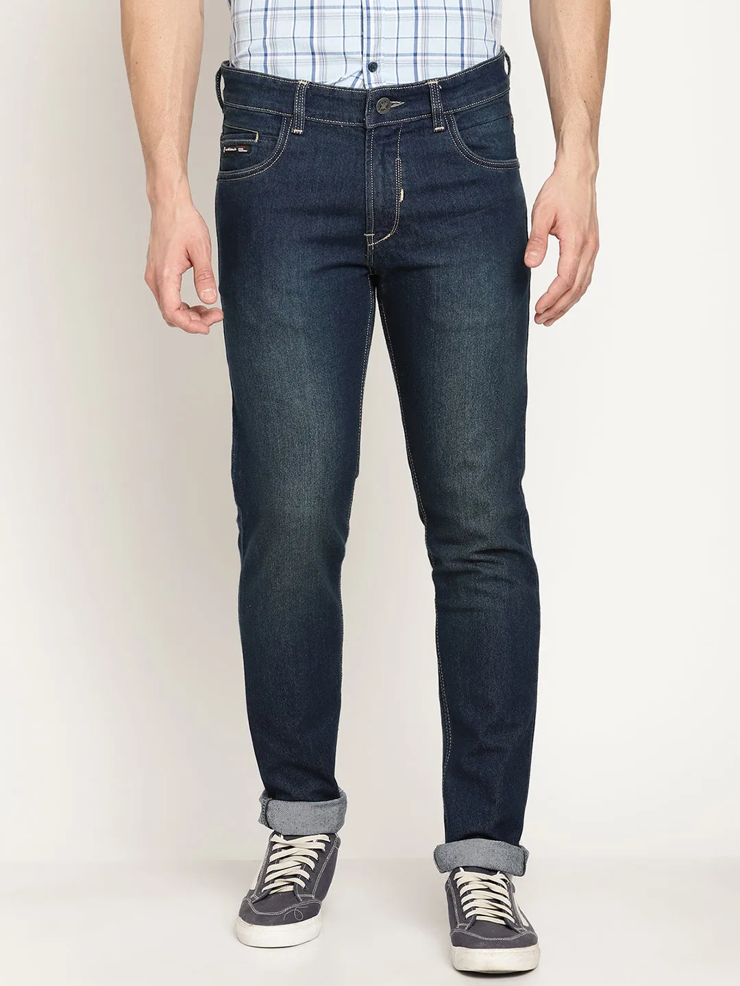 Men's Ultra Narrow fit Light Fade Dirty Blue  Jeans