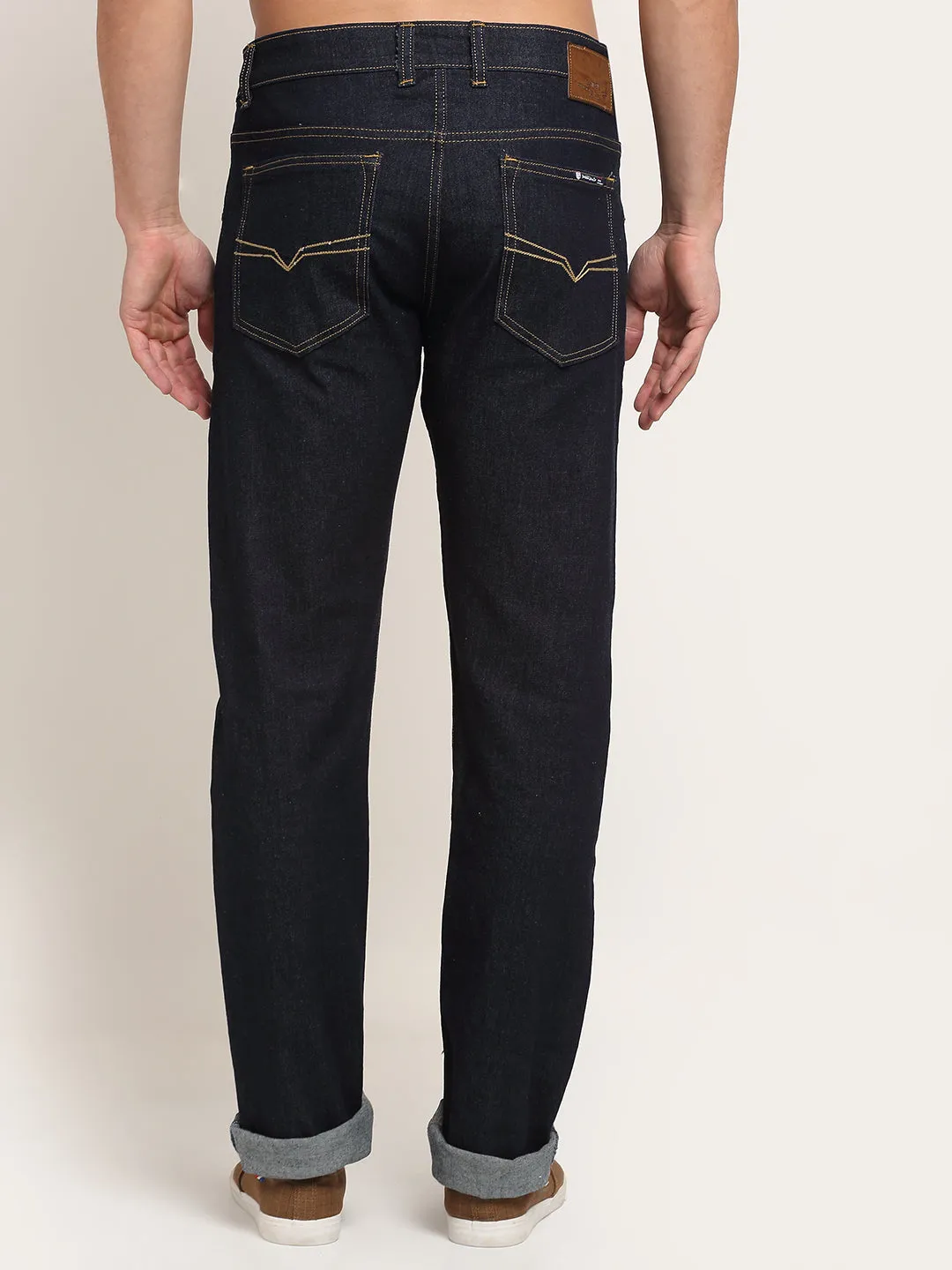 Men's Ultra Narrow fit No Fade Navy Blue  Jeans