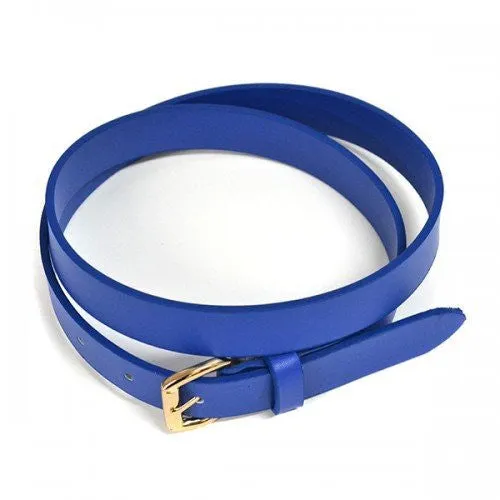 MYRA - Womens Blue Genuine Leather Belt