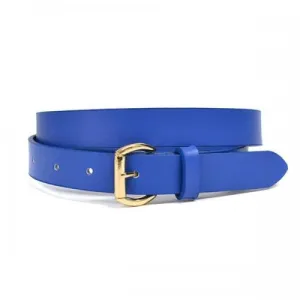 MYRA - Womens Blue Genuine Leather Belt