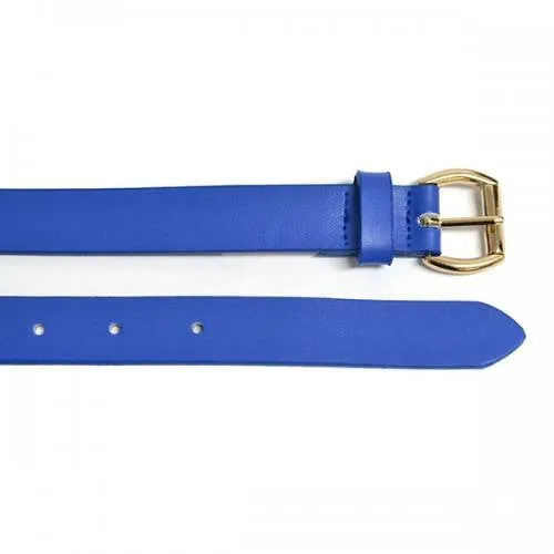 MYRA - Womens Blue Genuine Leather Belt