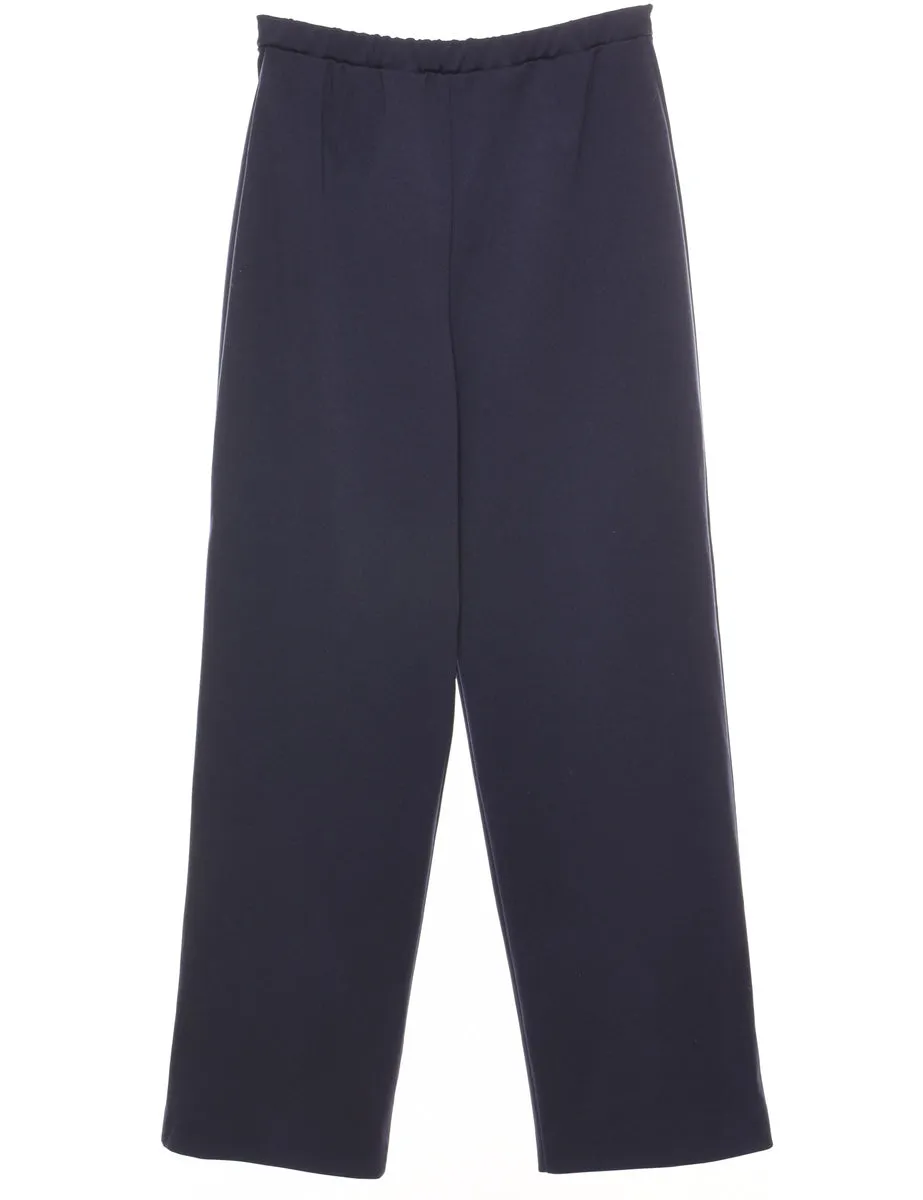 Navy Classic Casual Trousers - W26 L29