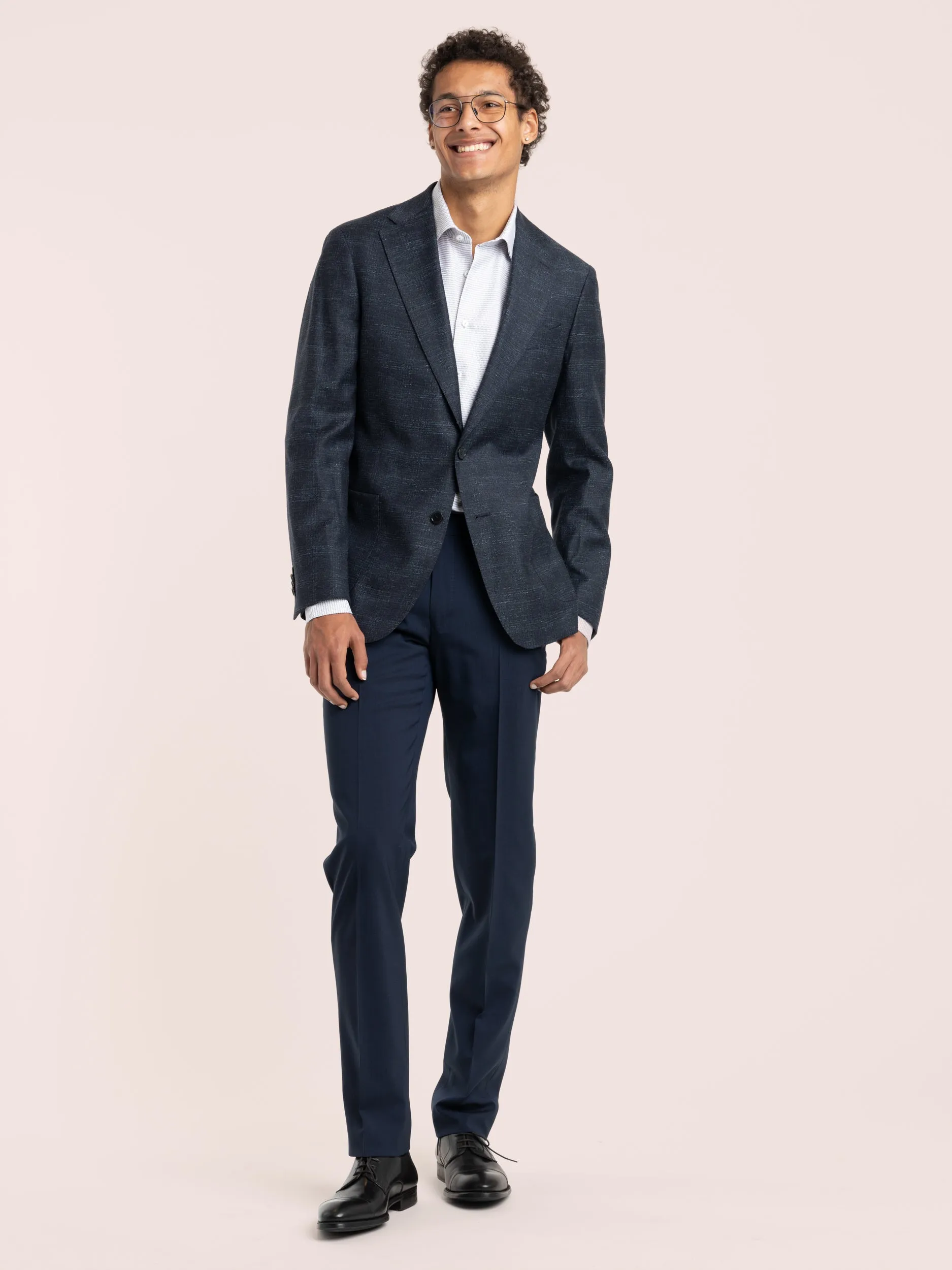 Navy Wool Dress Pants