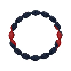 Power Band Football Bracelet | Navy & Red