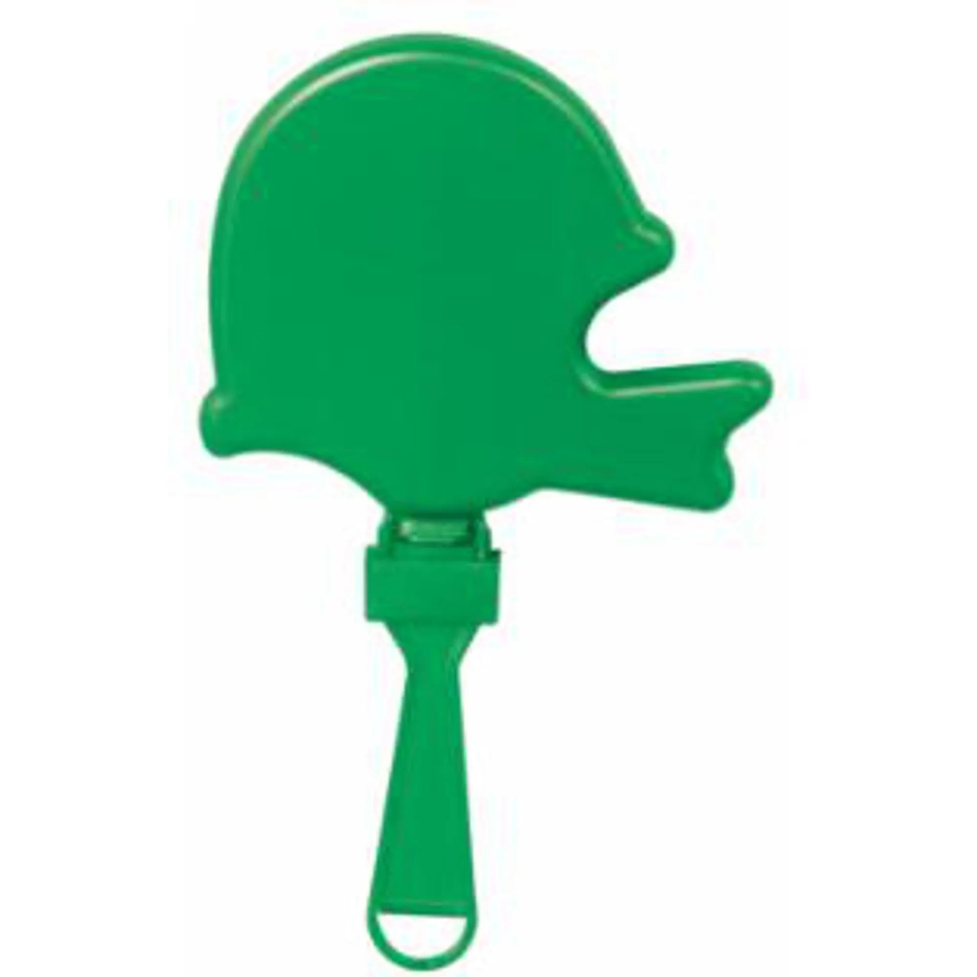 "Green Football Helmet Clappers - 6.7 Inches"