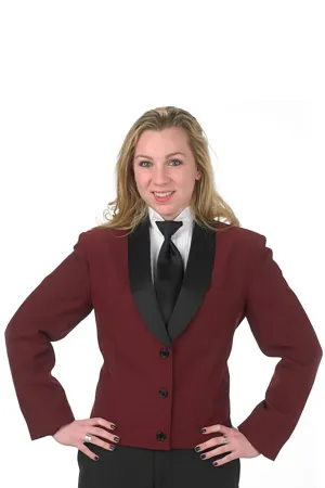 "Maggie" Women's Burgundy Eton Jacket