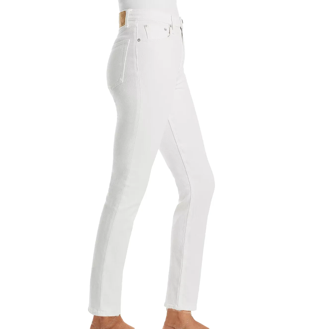 Rag & Bone Wren White High-Rise Ankle Jeans