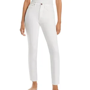 Rag & Bone Wren White High-Rise Ankle Jeans