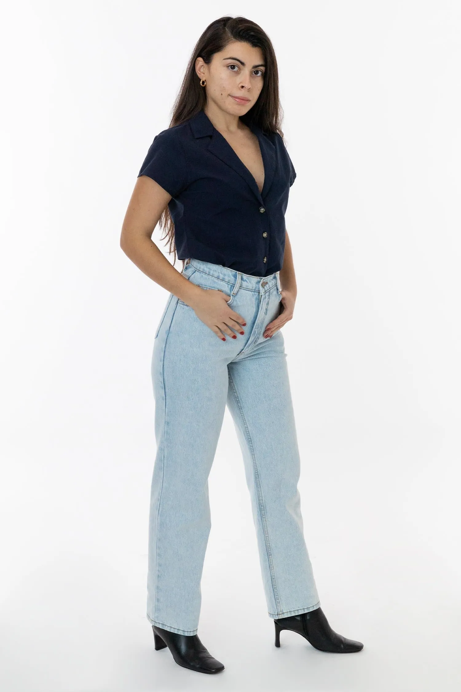 RDNW08 - Straight Leg High Waisted Jean