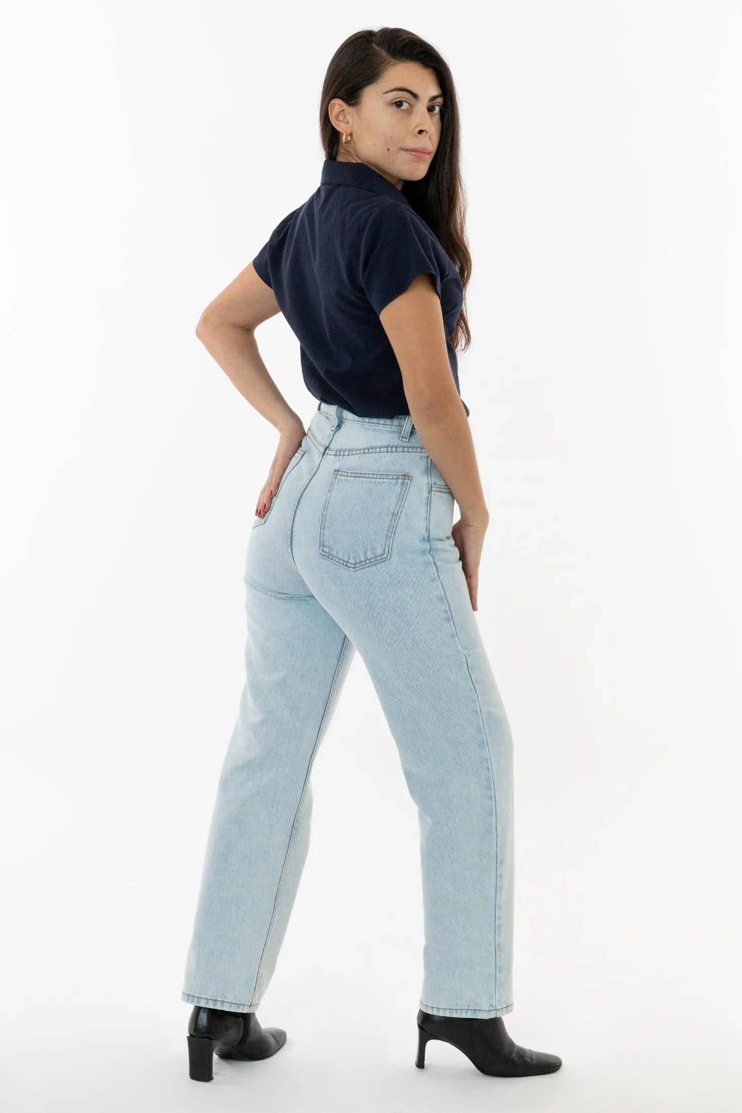 RDNW08 - Straight Leg High Waisted Jean