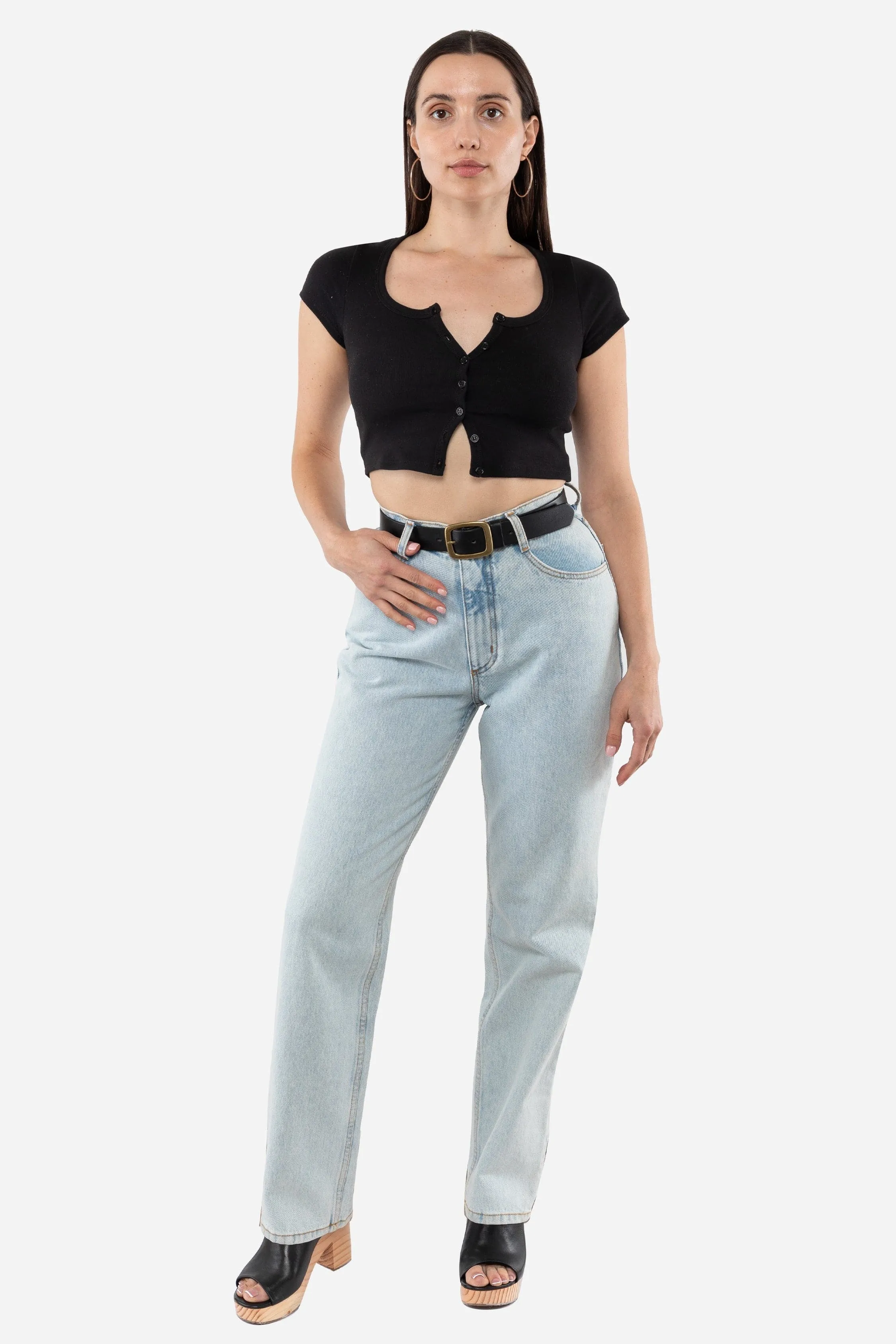 RDNW08 - Straight Leg High Waisted Jean