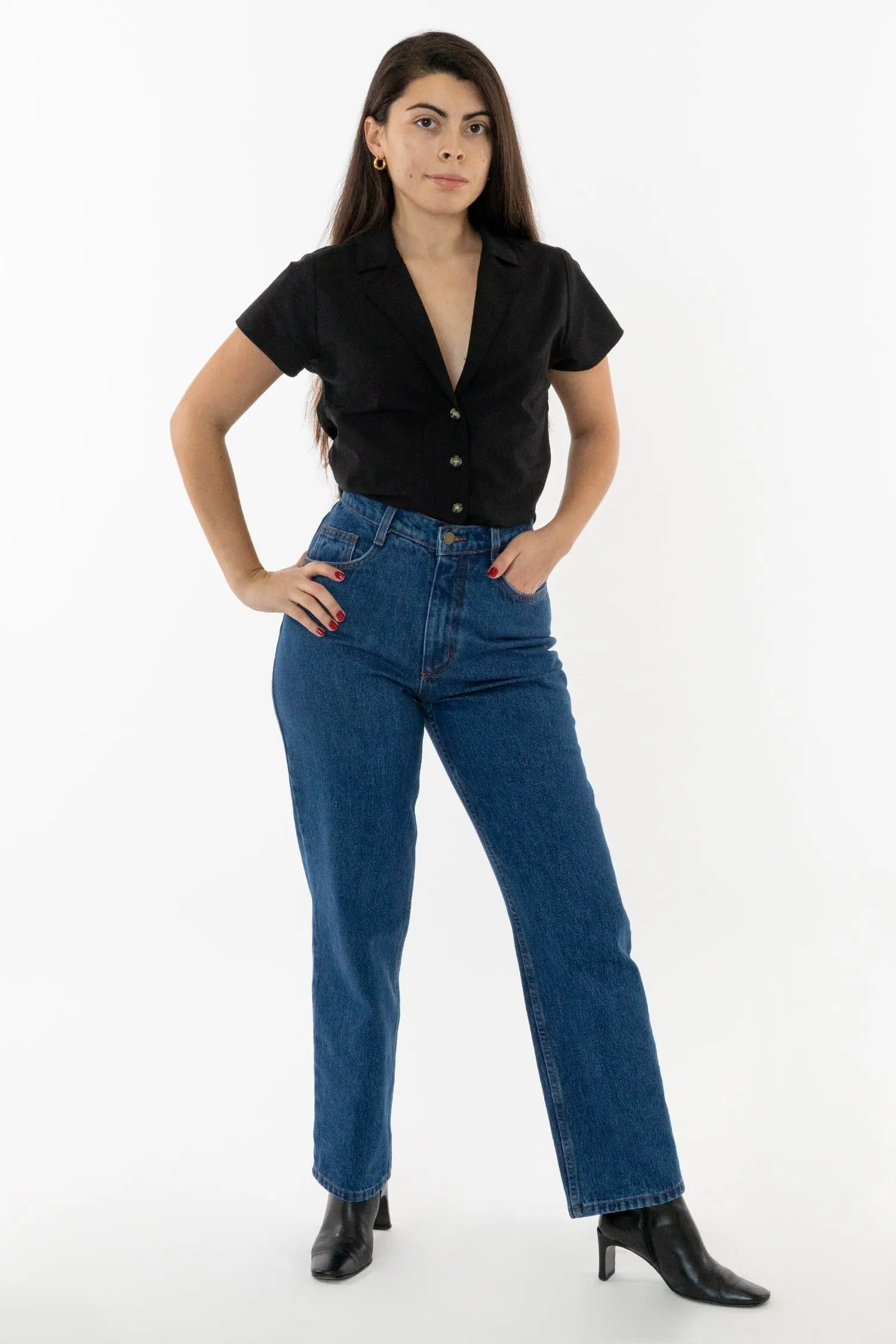 RDNW08 - Straight Leg High Waisted Jean