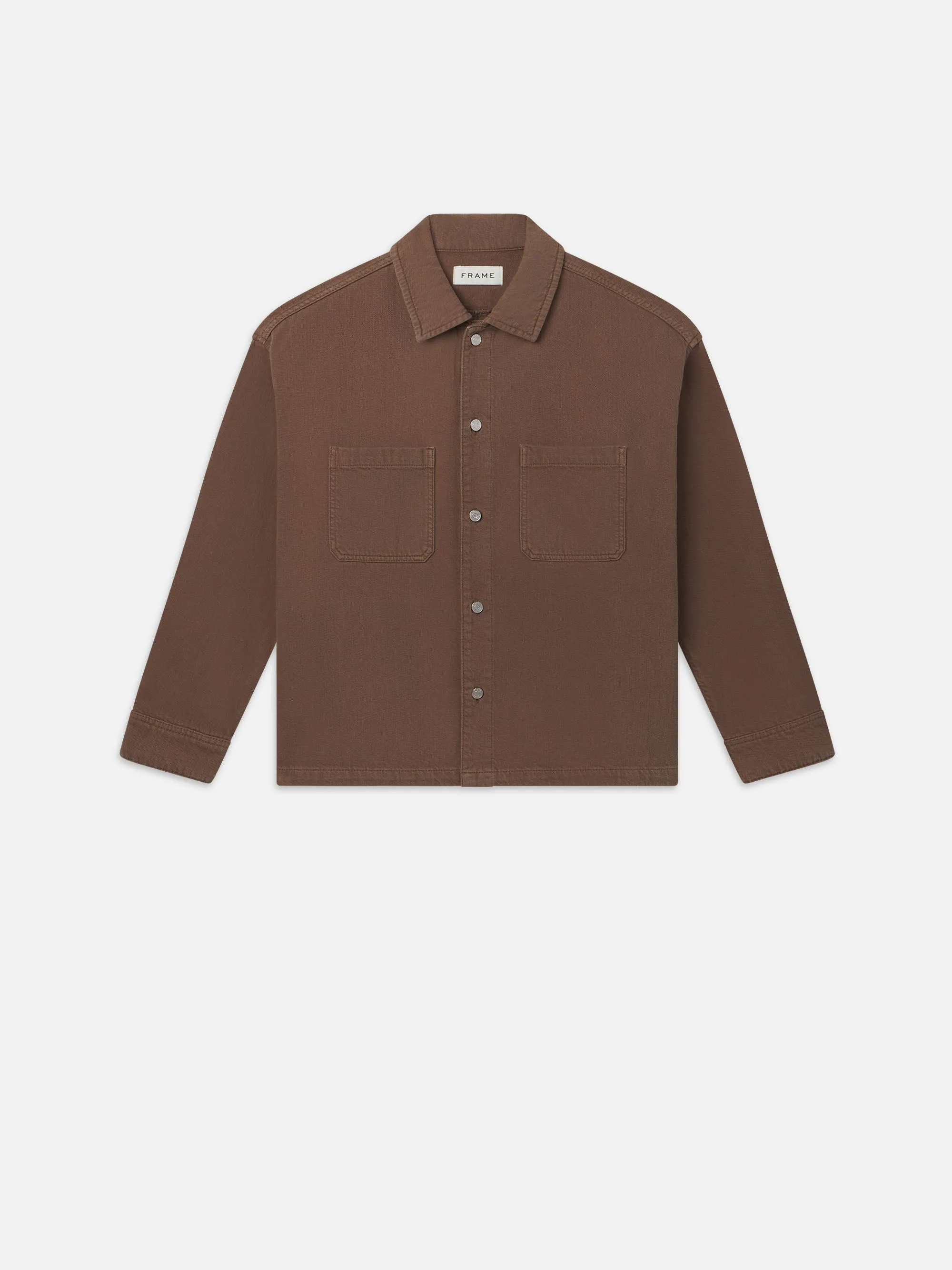 Relaxed Double Pocket Shirt -- Taupe