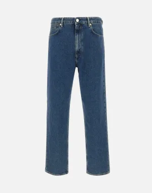 Relaxed Fit Blue Denim Jeans