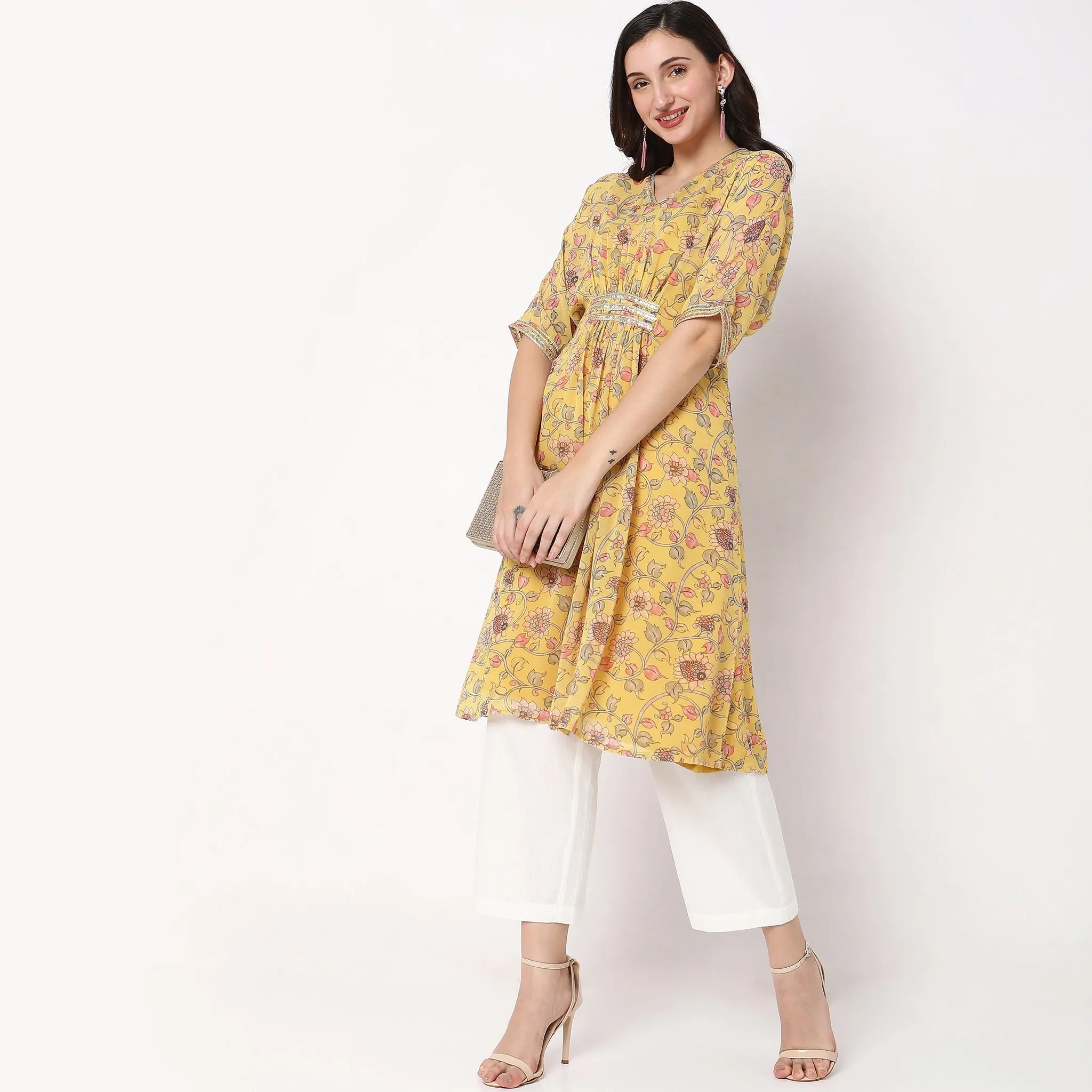 Relaxed Fit Kalamkari Kurta