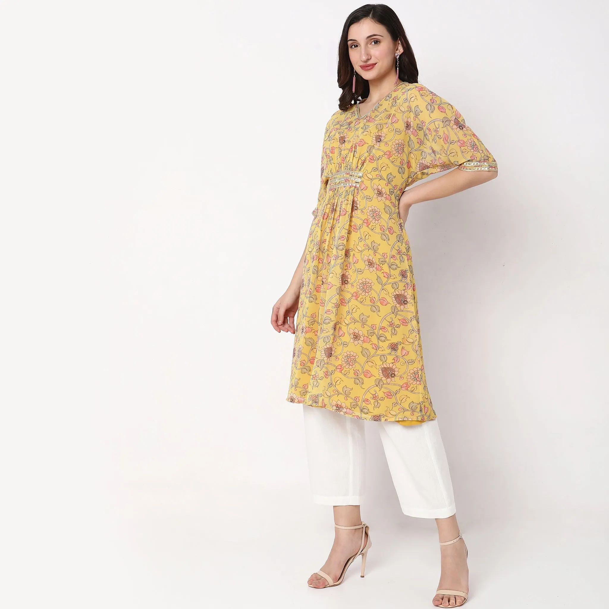 Relaxed Fit Kalamkari Kurta